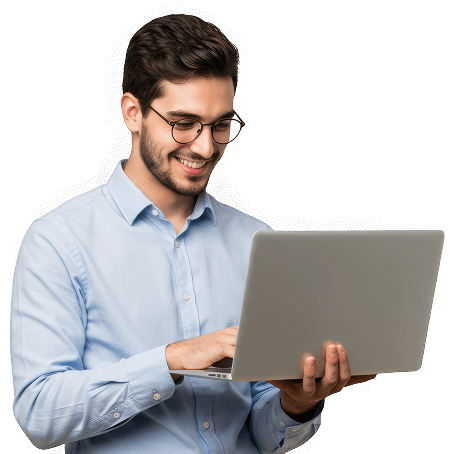 Cliente comprando na esri store com seu notebook e conseguindo desconto e 3 meses gratuitos para os cursos da academia gis